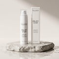 Cellorra Radiance C+E Gel-Cream on wet stone pedestal