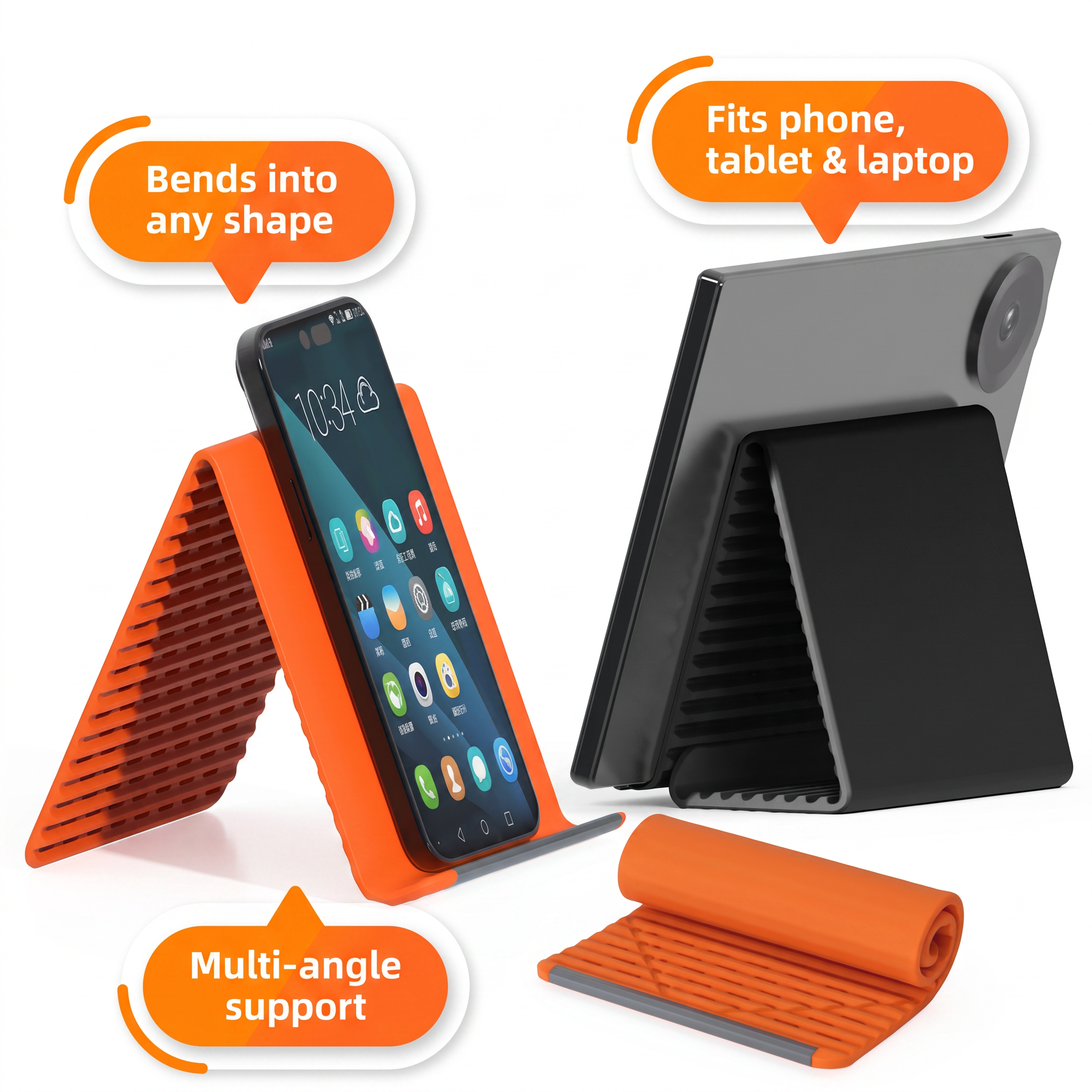 Bendable Phone & Tablet Stand benefits