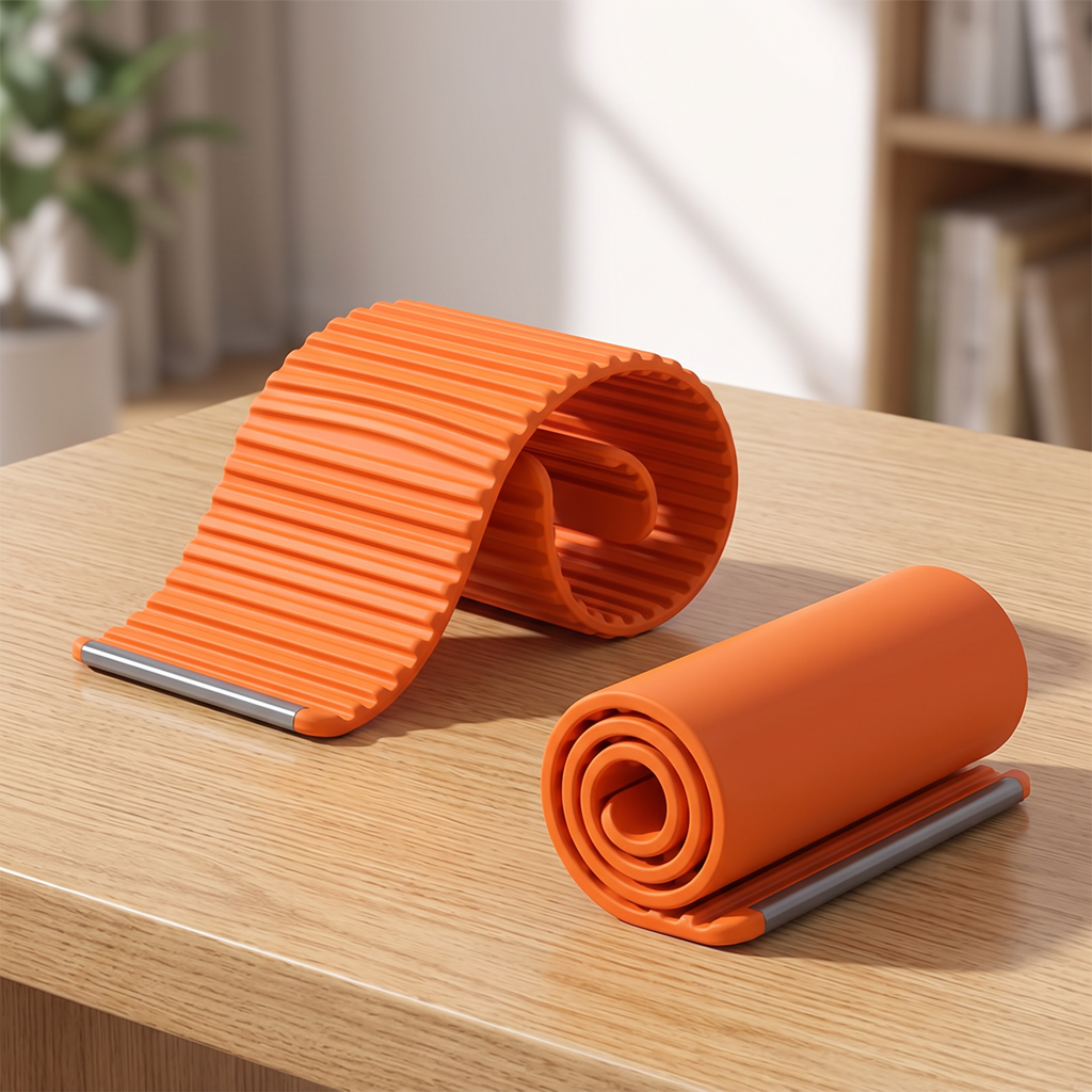 Bendable Phone & Tablet Stand rolled flat