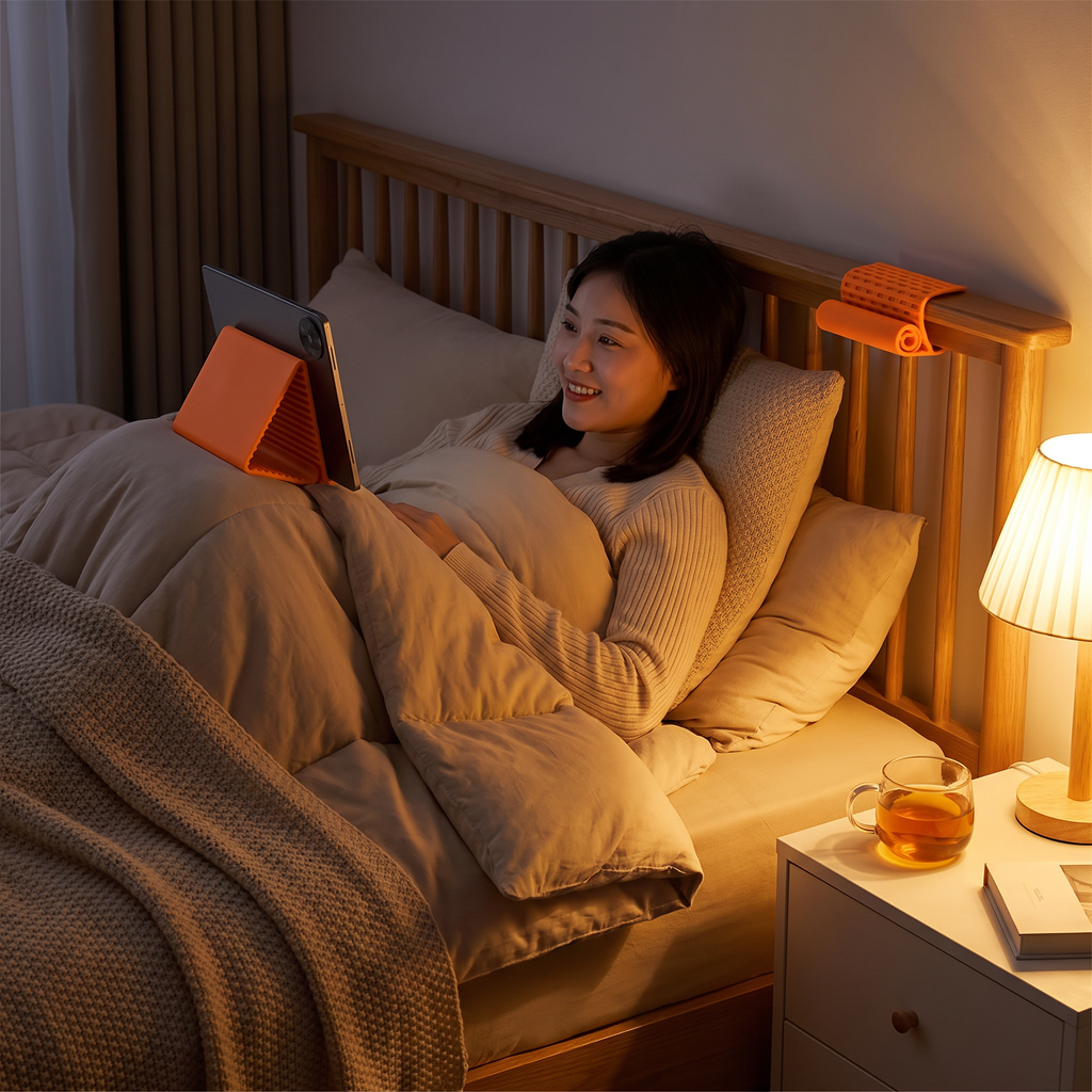 Bendable Phone & Tablet Stand bed use